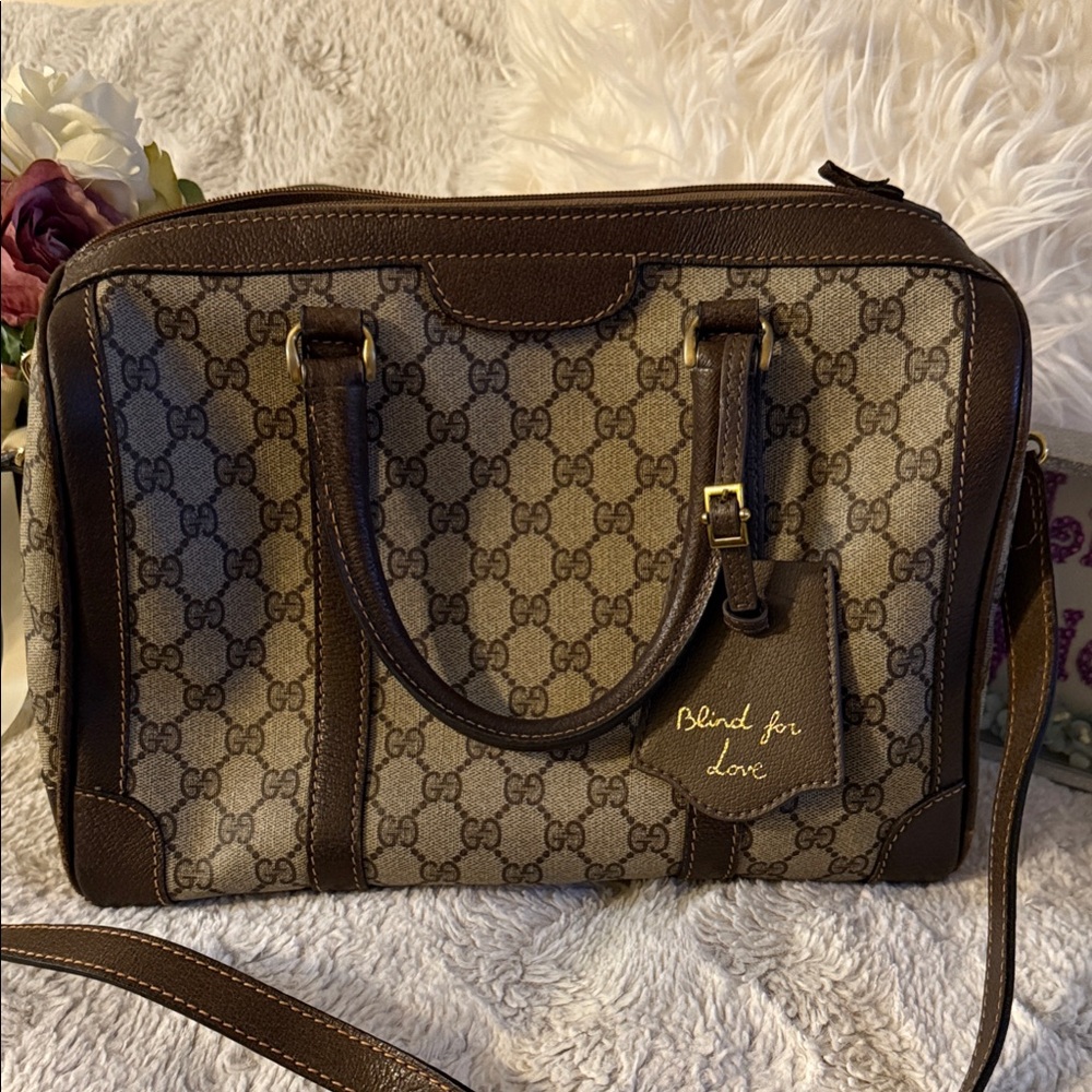 Gucci Brown and Tan Shoulder Bag